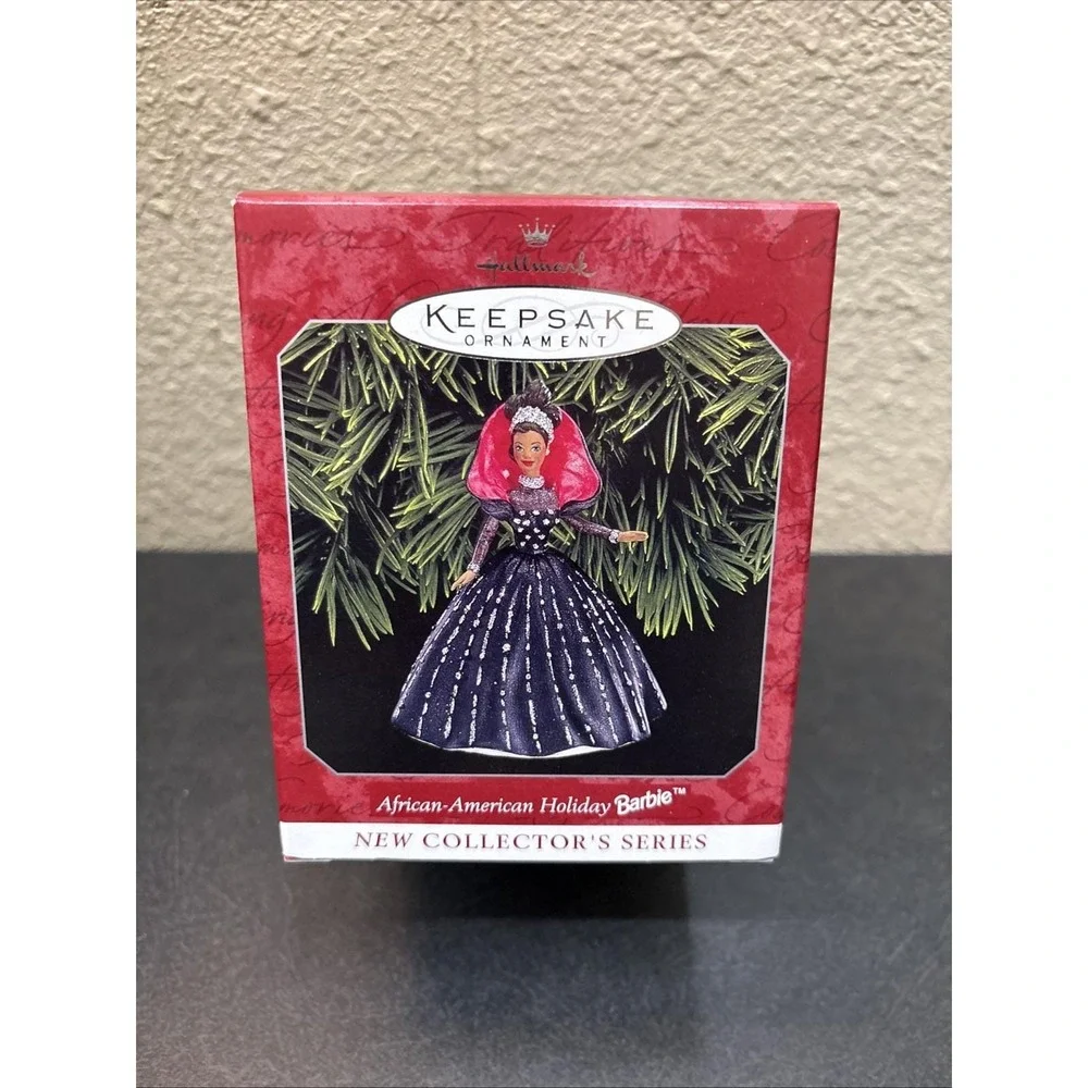 Hallmark Keepsake African-American Holiday Barbie Ornament Series 1997
